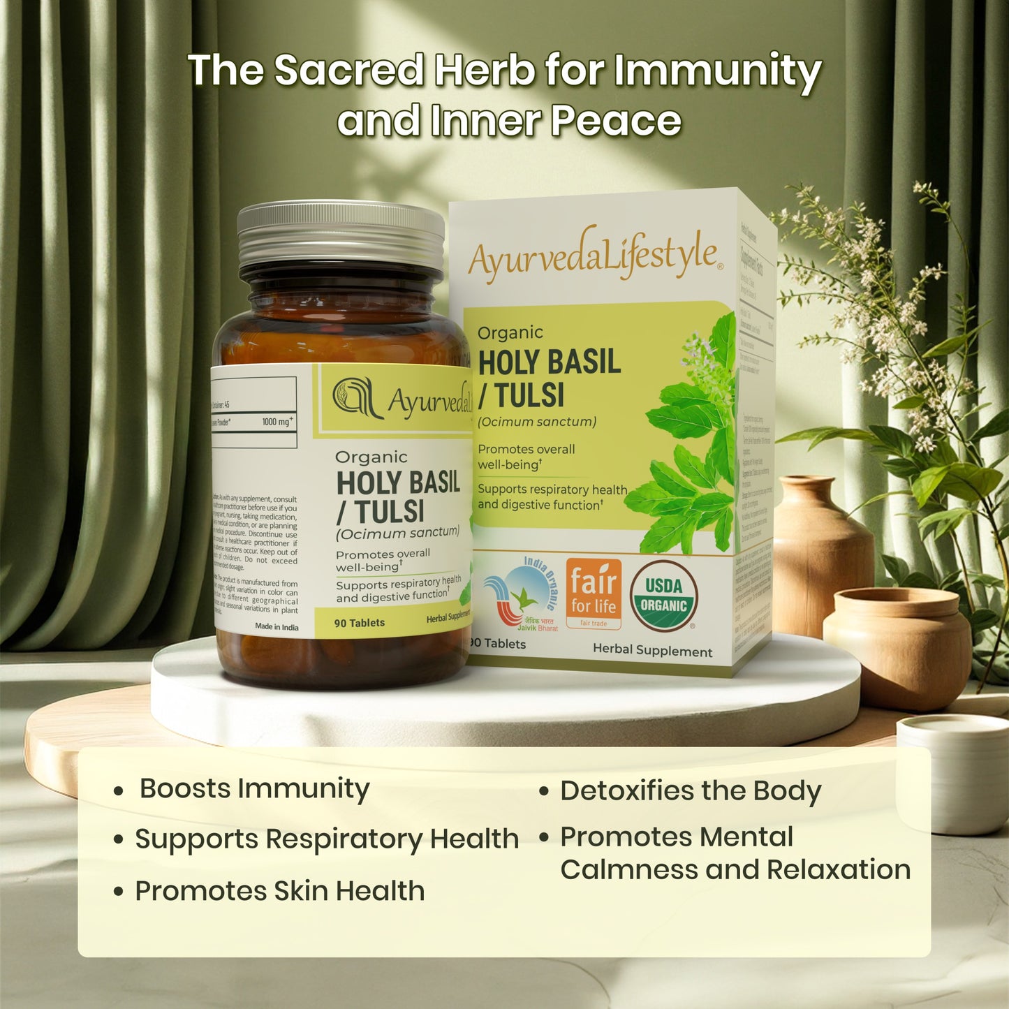 Organic Holy Basil Tablet