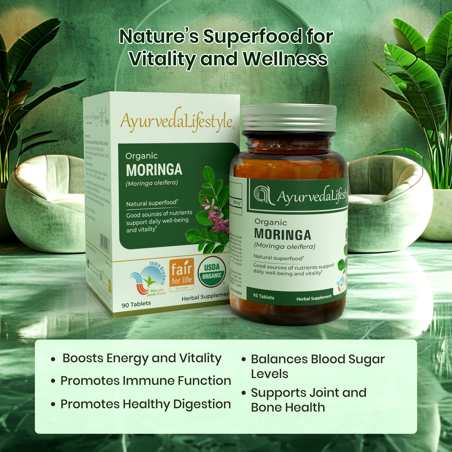 Organic Moringa Tablet 
