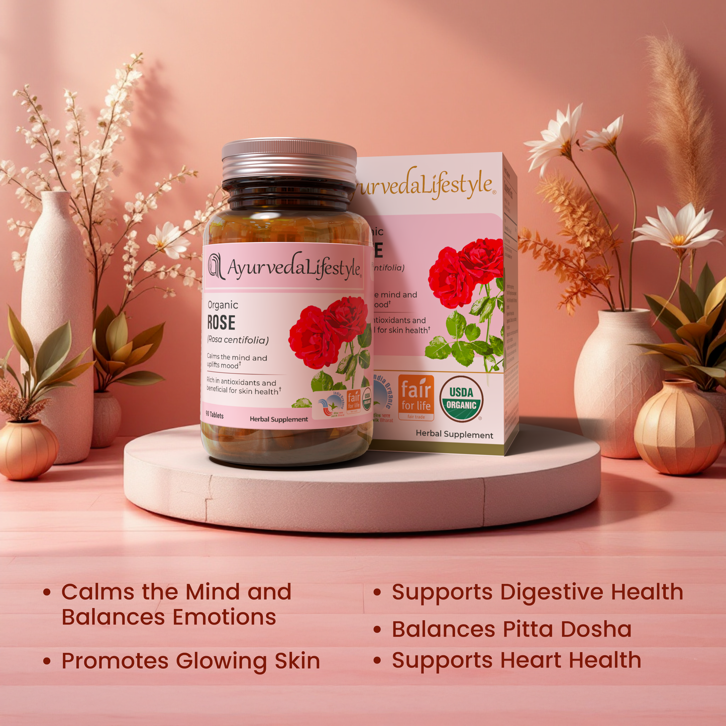 Organic Rose Tablet 