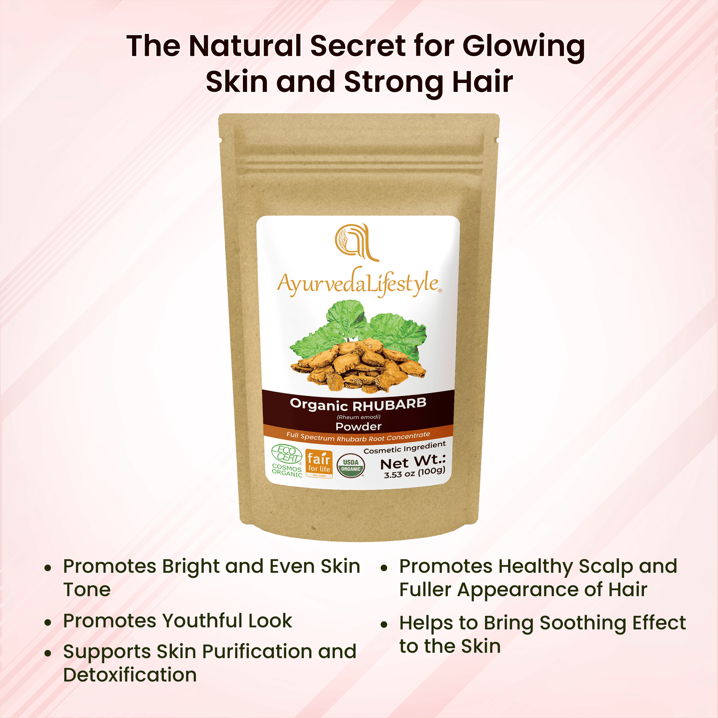 Organic RHUBARB Powder