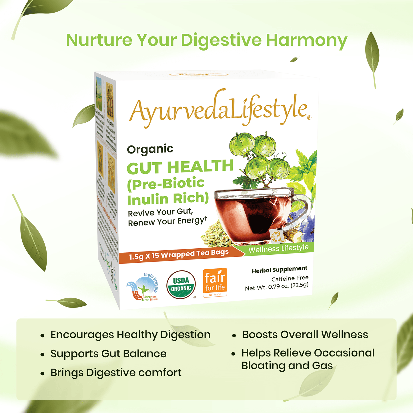 Organic GUT HEALTH (Pre-Biotic Inulin Rich)