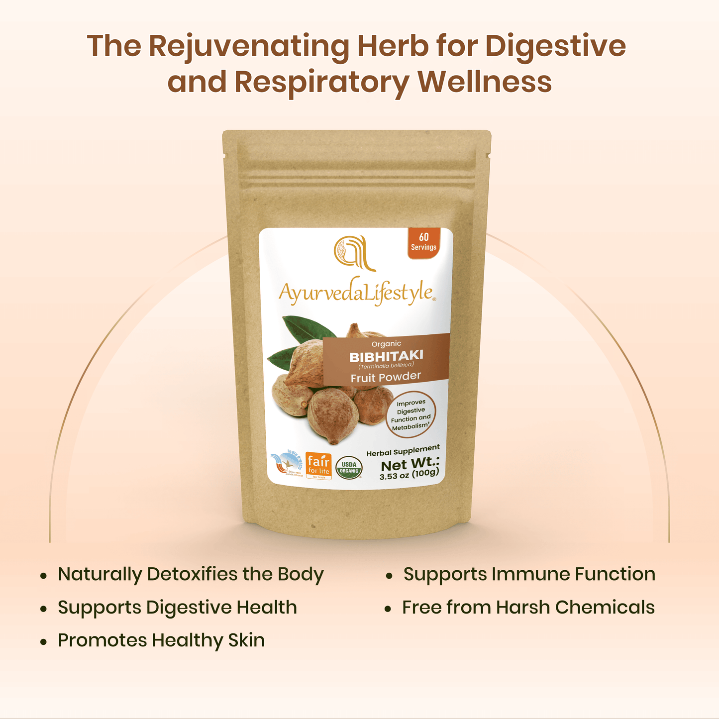 Organic BIBHITAKI Fruit Powder