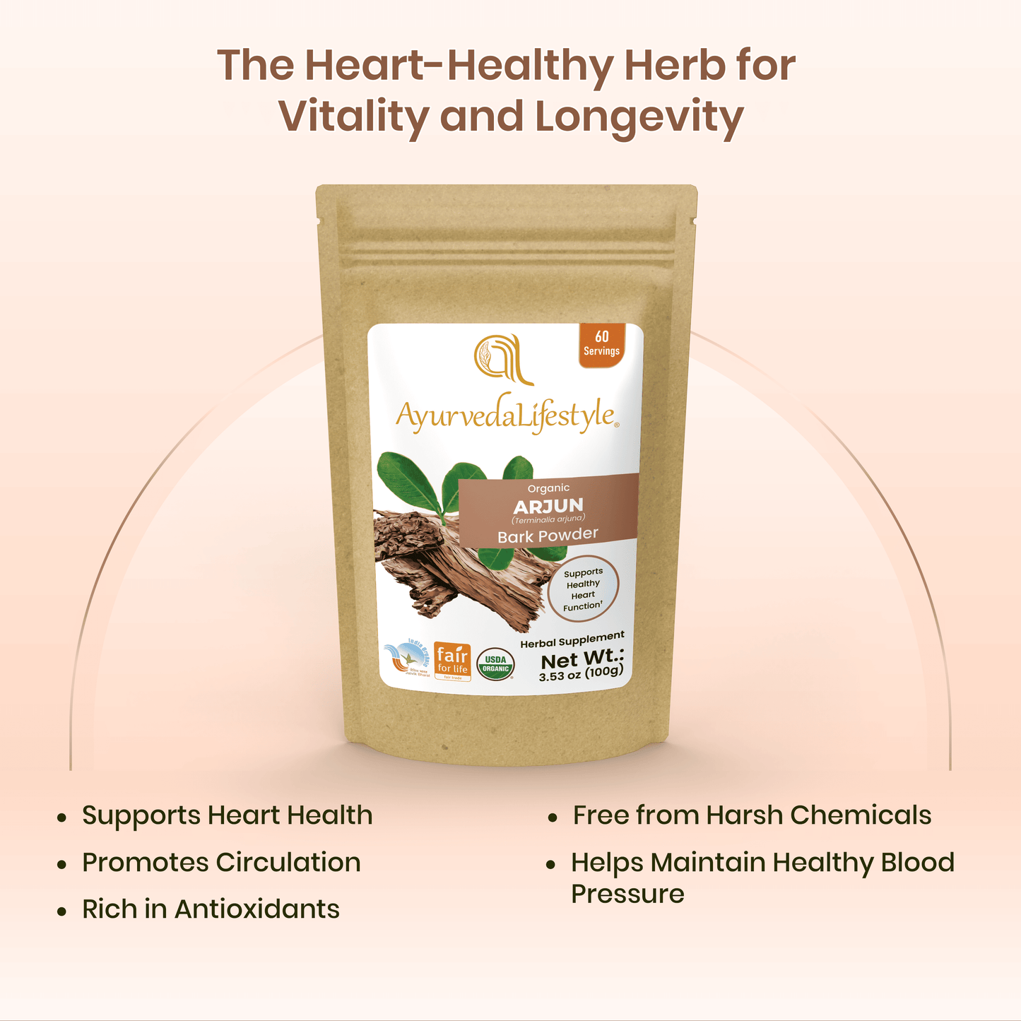 Organic ARJUNA BARK Powder