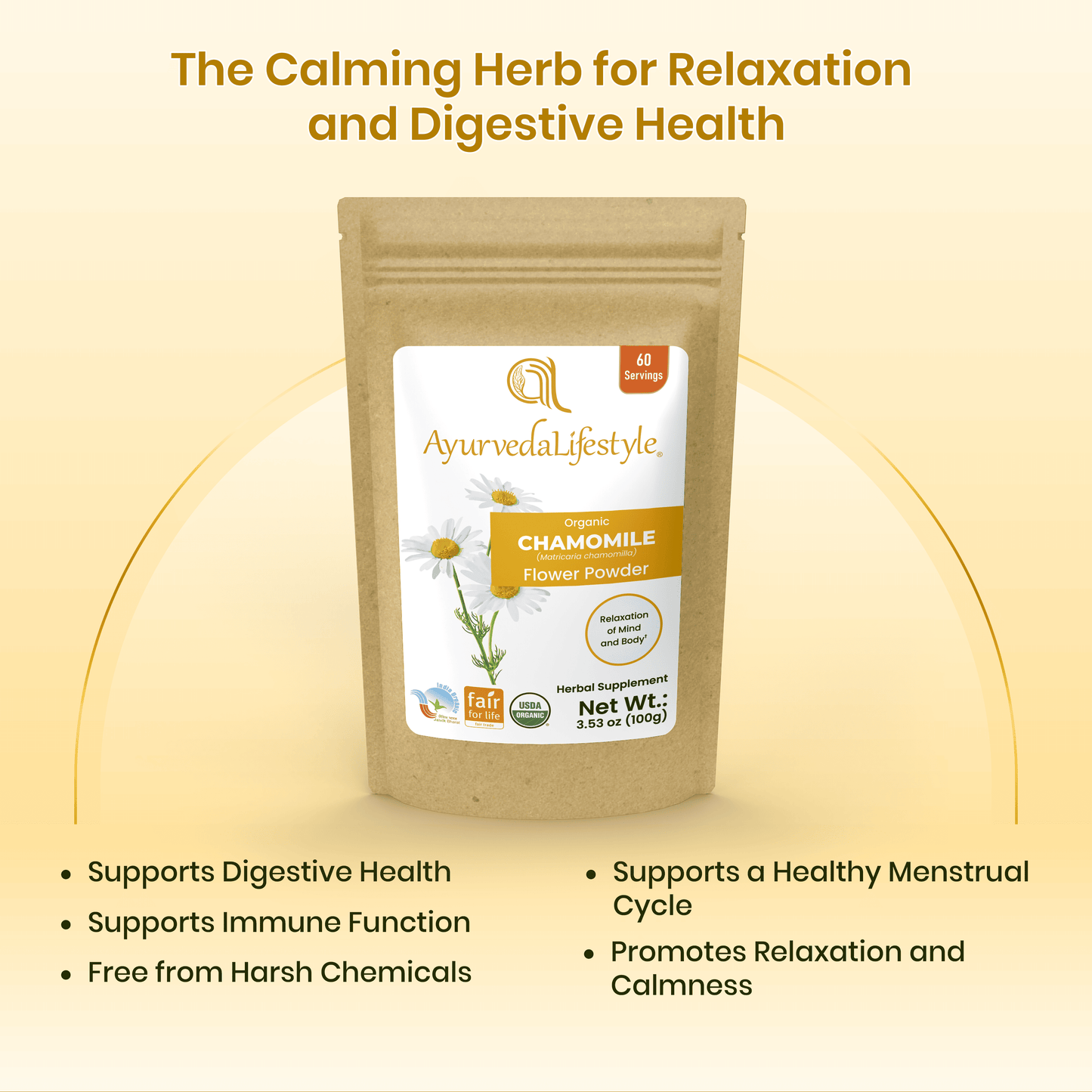 Organic CHAMOMILE Flower Powder