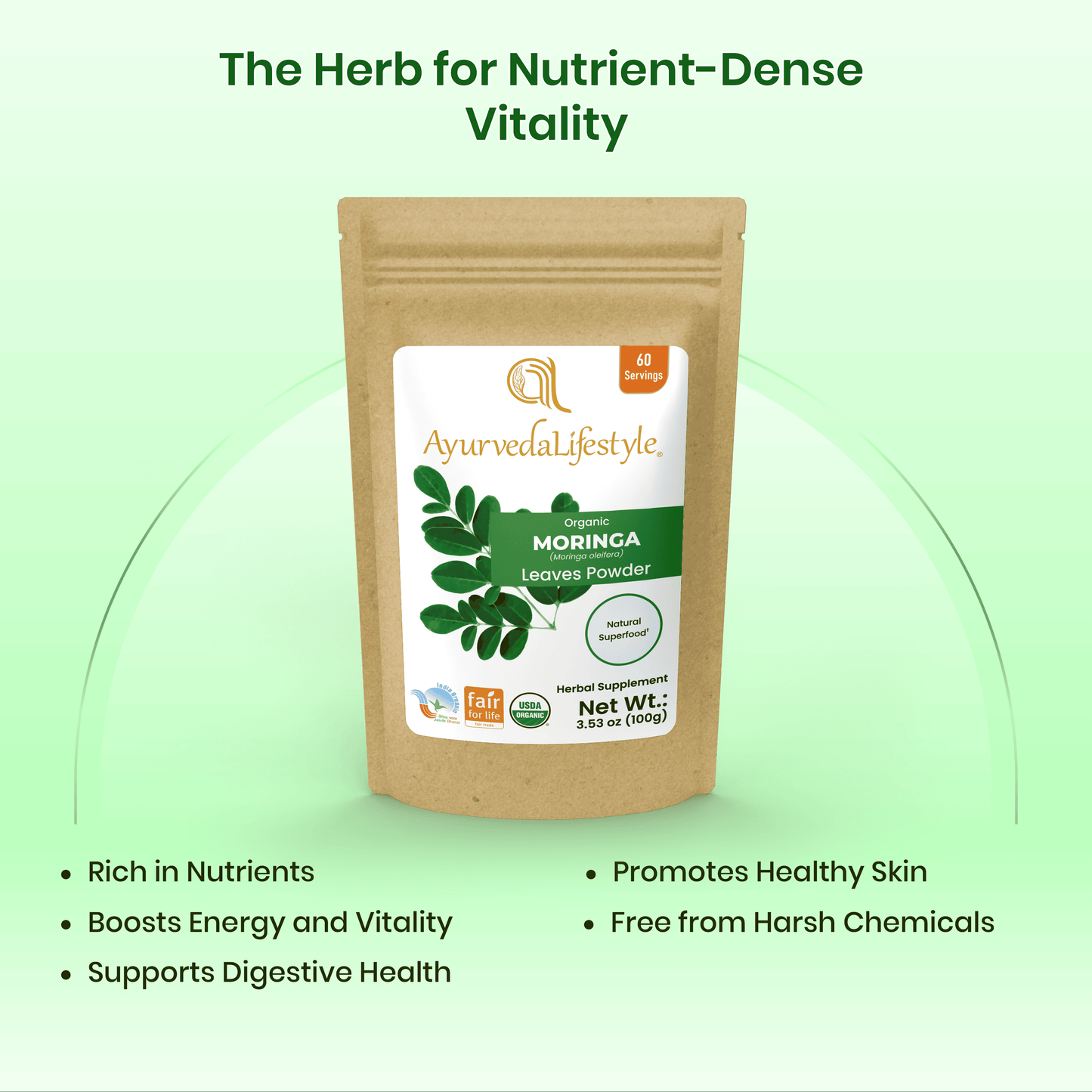 Organic MORINGA Leaf Powder