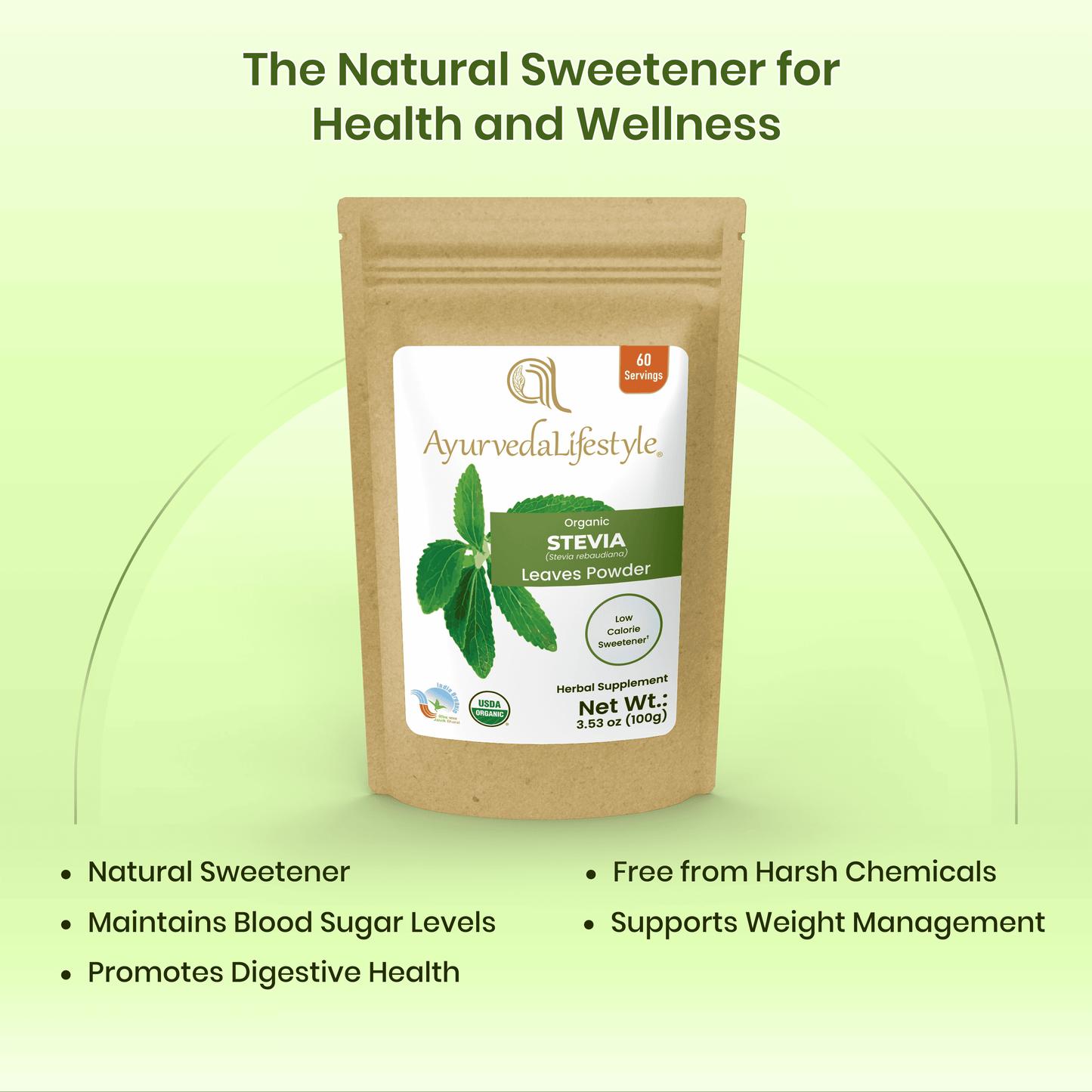Organic STEVIA Leaves Powder