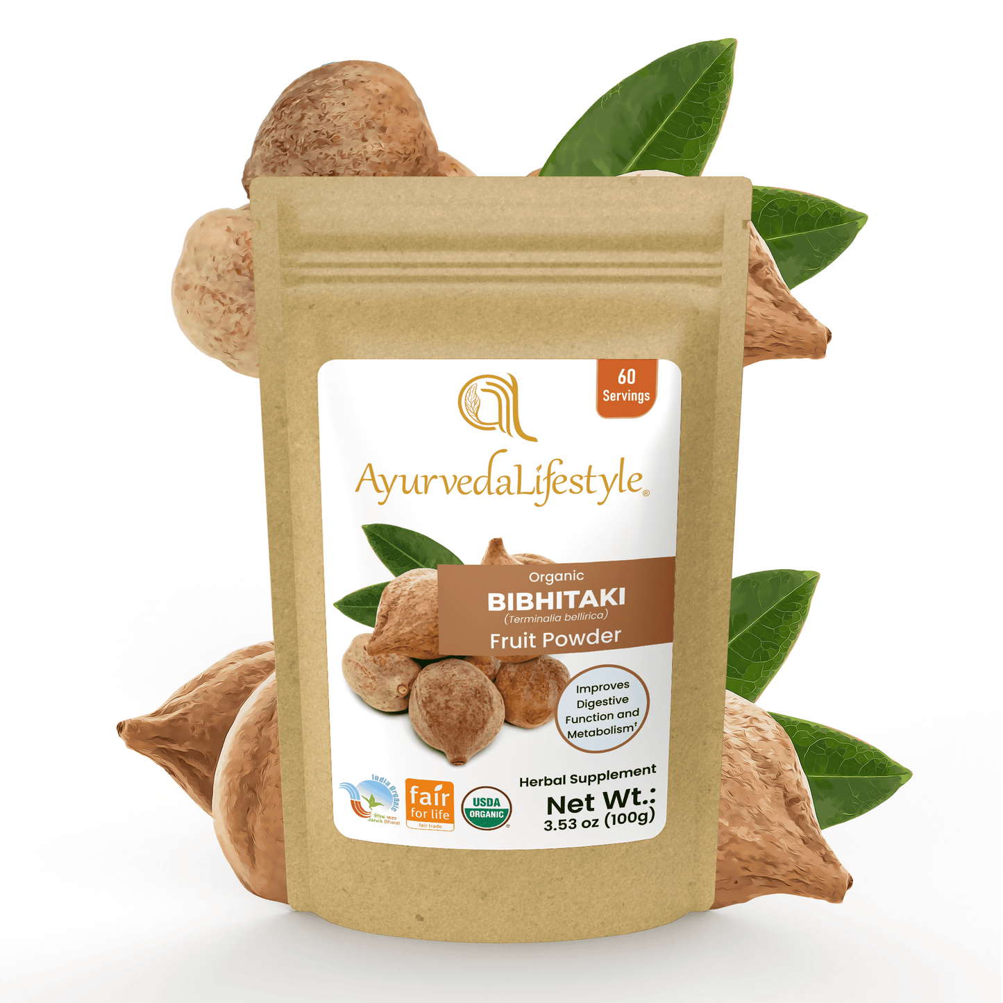 Organic BIBHITAKI Fruit Powder