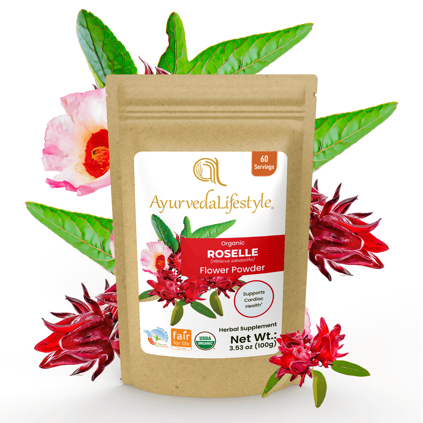Organic ROSELLE Flower Powder