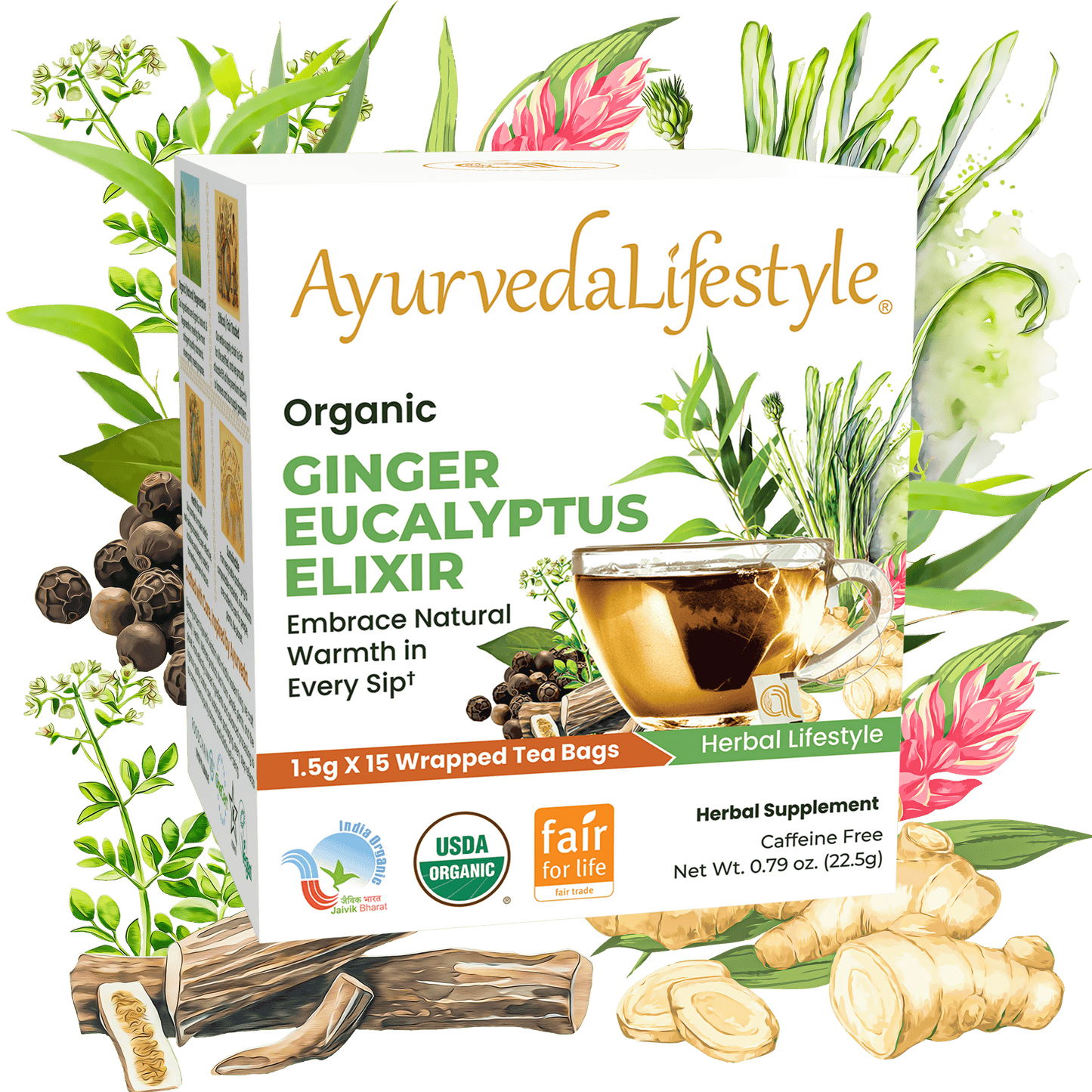 Organic GINGER EUCALYPTUS ELIXIR