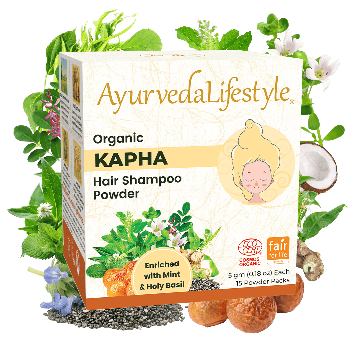 Organic KAPHA Hair Shampoo Powder